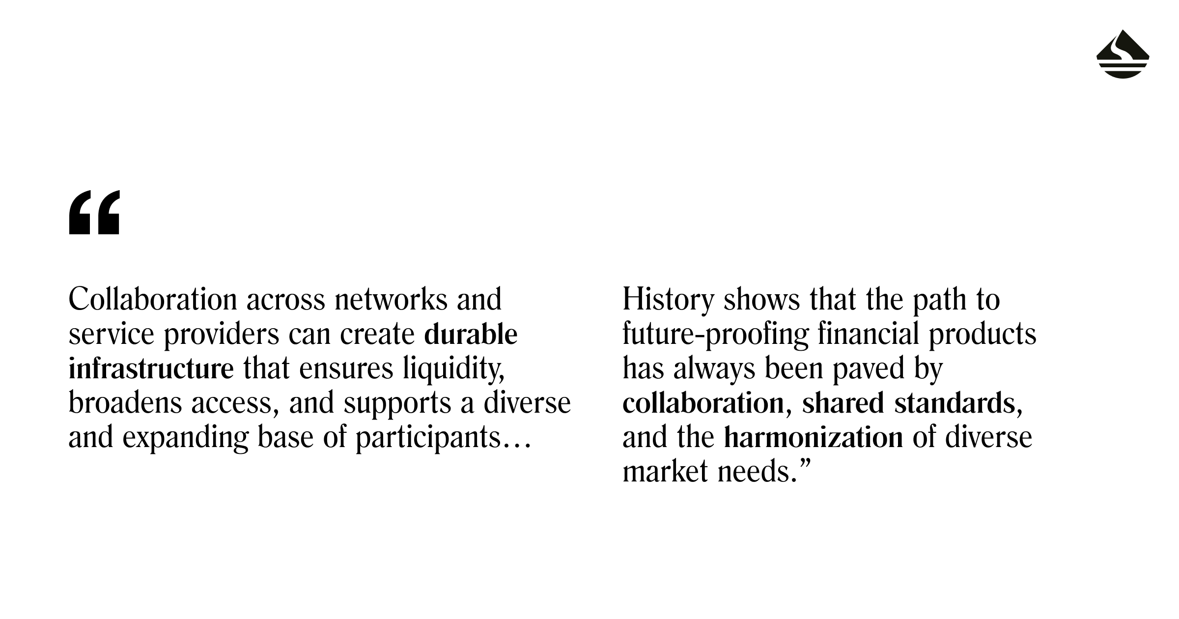 Quote about the value of collaboration across networks